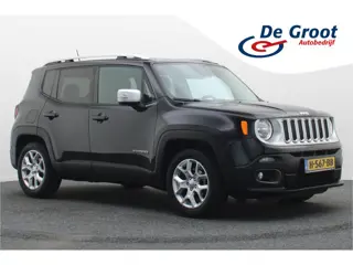 Jeep Renegade 1.4 MultiAir Limited Leer, Cruise, Climate, Camera, Navigatie, Bluetooth, PDC, 17''