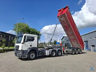 MAN TGS 33.510 / INTARDER / 6X4 / ONLY:394818 KM / GRANALU 50TONS ALUMINIUM TRAILER / NAVI / FRIDGE 