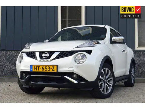 Nissan Juke 1.6 Tekna Rijklaarprijs-Garantie Panorama dak Leder Interieur Navigatie Airco