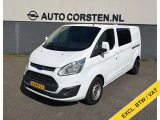 Ford Transit Custom 290 2.0TDCI 131PK L2H1 Euro 6 Dubbele Cabine 6-Persoons 2X Schuifdeur Airco Crui
