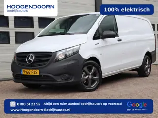 Mercedes-Benz eVito 112 66 kWh SoH 97,6 % AC + DC Snelladen L2 Lang - LM - Camera - 3 Zits - Betimme