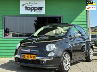 Fiat 500 C 0.9 TwinAir Lounge|Cabrio|Navigatie|Climatronic|CarPlay|LM-Velgen|PDC|NAP|Nieuwe APK|