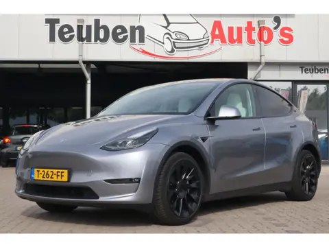 Tesla Model Y Long Range AWD 75 kWh | SOH 95% | Full Self-Driving comp 3 | Warmtepomp | Trekhaak | 2