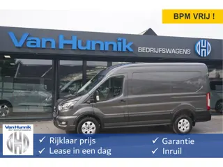 Ford Transit 350M L2H2 Limited AUT-8 165PK BPM VRIJ Navi, 360 Cam, ACC, Xenon, Lm Velg, Trekhaak!! N