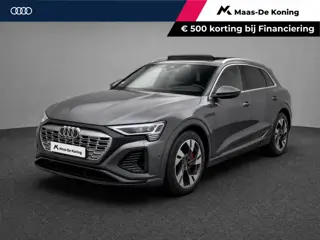 Audi Q8 e-tron 55 408pk Quattro S Edition Competition 115 kWh · SOH 90,9% · Panoramadak · Luchtverin