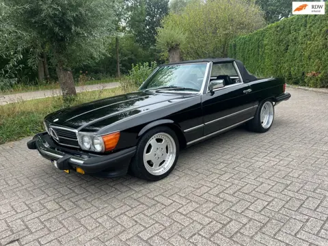 Mercedes-Benz 560 SL AIRCO 1E LAK ZWART ZEER MOOI