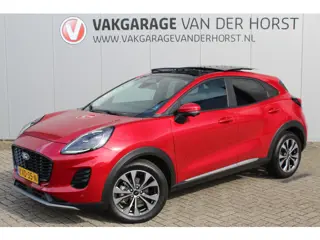 Ford Puma 1.0-125pk EcoBoost Mild-Hybrid Titanium. Fabr. garantie t/m 21-09-2029 ! Elektr. pano-dak,
