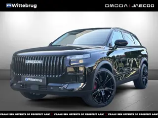 Jaecoo 7 SHS PHEV Exclusive Black Pack en 21 Inch velgen met 1500 KG trekgewicht, 1200 KM RANGE Navi