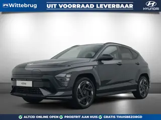 Hyundai KONA Electric N Line 64.8 kWh Volledig Elektrisch met Navigatie, Lederen bekleding en Stoelv