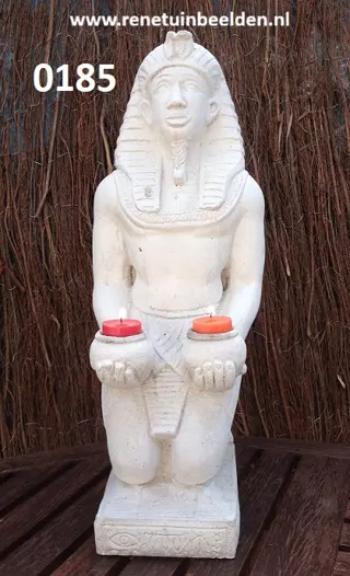 Sphinx beeld groot met waxine licht. nr 0185