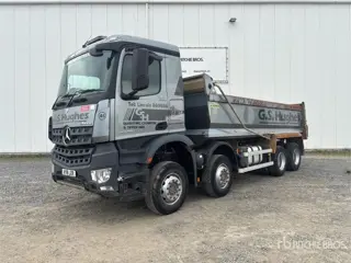 MB Trac AROCS 3240 8x4 Twin-Steer Quad/A Dump Truck