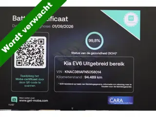 Kia Ev6 Plus 77.4 kWh / NL-Auto / Soh 99,8 / Vol leder