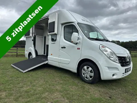 Renault Master BARBOT 2-paards paardenvrachtwagen dubbel cabine 5 pers. Pro-Safety