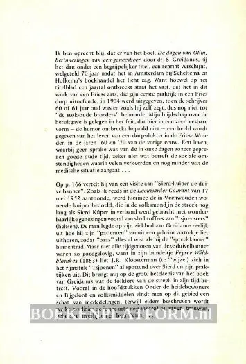 S. Greidanus - Een dorpsdokter uit de friese wouden vertelt