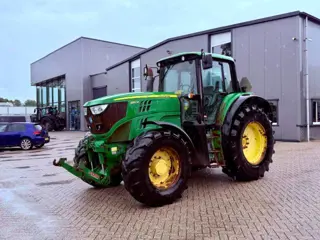 John Deere 6150M, Autoquad, met werk! (bj 2014)