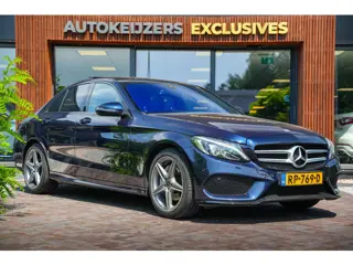 Mercedes-Benz C-klasse 180 Business Solution AMG Panoramadak 3D Burmester Ambient Camera Stoelverwar