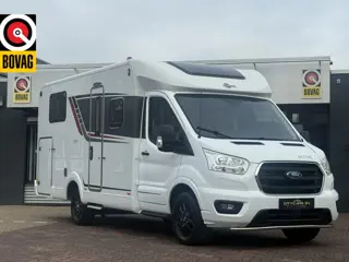 Bürstner Lineo T 700 Active Euro 6 130 pk slechts 2.287dkm Queensbed airco grote garage hordeur came
