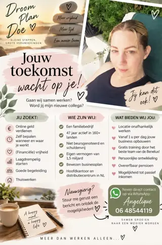Flexibel vanuit huis iets voor jezelf opbouwen?