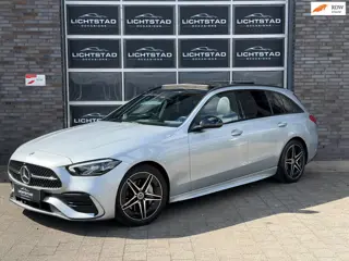 Mercedes-Benz C-klasse Estate 200 AMG Line PANO CRUISE SFEERVERLICHTING 100% ONDERHOUD