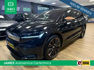 Skoda Enyaq iV 80 Founders Edition Black |PANO|WARMTEPOMP|LEER|MATRIX|NAVI|CARPLAY|HUD|