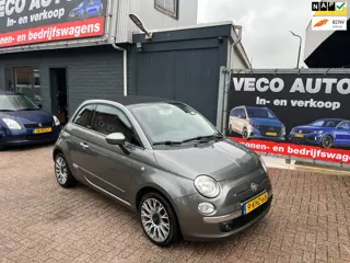 Fiat 500 C 0.9 TwinAir Lounge Nette NL auto met nap Airco dealer onderhouden