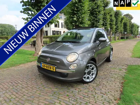 Fiat 500C 0.9 TwinAir Lounge Cabrio Automaat Airco Leer Pdc Multifunctioneel stuurwiel 16' Lm Velgen