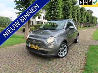 Fiat 500C 0.9 TwinAir Lounge Cabrio Automaat Airco Leer Pdc Multifunctioneel stuurwiel 16' Lm Velgen