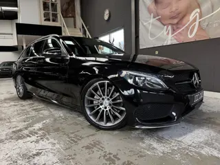 Mercedes-Benz C-klasse Estate 180 Edition 1, AMG optiek, leer, panorama, trekhaak, led, navi