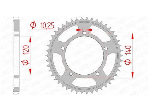 ACHTER TANDWIEL Suzuki DL 650 V STROM 2003 - 2011 / 2017 -