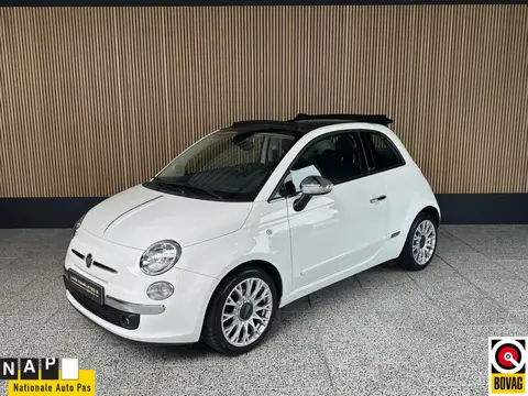 Fiat 500 C 0.9 TwinAir Lounge NL auto | Lederen bekleding | Navi | Climate controle.