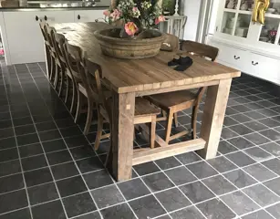landelijke plavuizen Chinees Hardsteen 20x20 cm verouderd