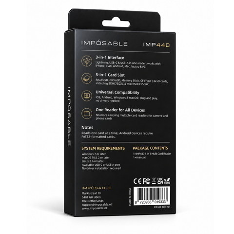 IMPOSABLE IMP440 Cardreader