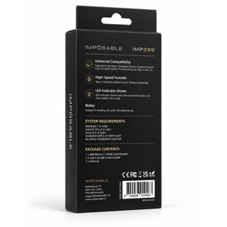 IMPOSABLE IMP399 8-In-1 Cardreader CFexpres A & B And SD