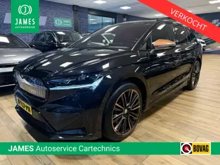 Skoda Enyaq iV 80 Founders Edition Black |PANO|WARMTEPOMP|LEER|MATRIX|NAVI|CARPLAY|HUD|