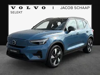 Volvo XC40 Extended Range Plus 82 kWh / Fjord Blue / Trekhaak / Achteruitrijcamera / Stoel- en stuur