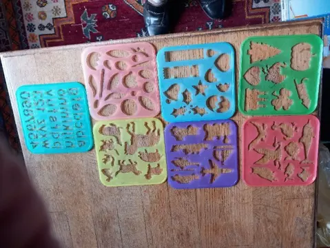 Sjablonen , 7 stuks - voor uren creatief plezier