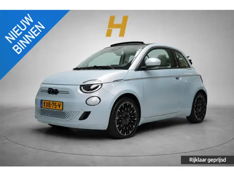 Fiat 500e Cabrio La Prima by Bocelli 42 kWh | SoH 94,9% | Navigatie | Carplay | Camera | Stoelverwar