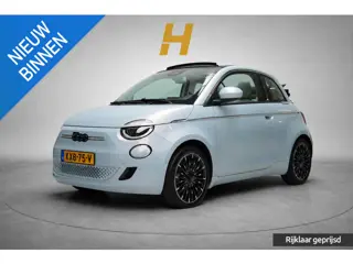 Fiat 500e Cabrio La Prima by Bocelli 42 kWh | SoH 94,9% | Navigatie | Carplay | Camera | Stoelverwar