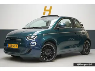 Fiat 500e Cabrio La Prima 42 kWh SoH 94,9% | Leder | Stoelverwarming | Lm velgen | Navigatie | Carpl