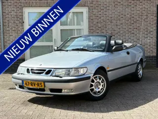 Saab 9-3 Cabrio 2.3 SE Leder Airco Blauwe kap zeer mooi