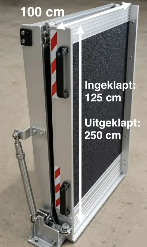 Oprijplaten Altec 260x100 Rampe Scootmobiel Rolstoel