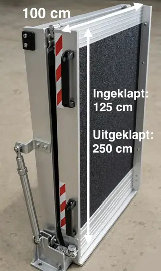 Oprijplaten Altec 260x100 Rampe Scootmobiel Rolstoel
