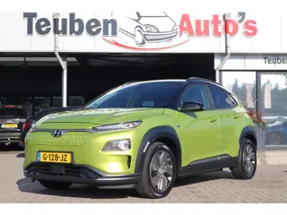 Hyundai Kona EV Premium 64 kWh | SOH 90,7% | Stoelverwarming-ventilatie | Trekhaak | Head-up display