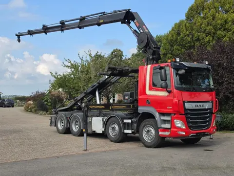 DAF CF530 FAD HIAB 302 30tm KRAAN/CONTAINER!! ZERO EMISSIE 2030!! DK1297