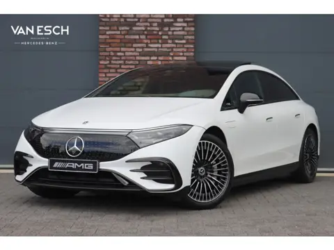 Mercedes-Benz EQS 500 4MATIC AMG Line 108 kWh | Luchtvering | Distronic+ | Hyperscreen | Achterasbes