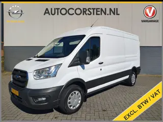 Ford Transit 350 2.0TDCI 130PK Euro 6 L3H2 3-Persoons Camera Stoelverwarming Airco Cruise Control Bl