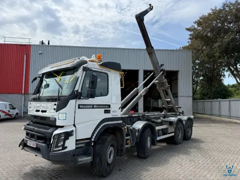 Volvo FMX 410 / ENGINE RUNNING / 8X4 / ONLY:278525 KM / AJK HOOKLIFT 25TON / 2X BIG AXLE / FULL-STEE