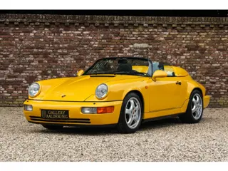 Porsche 964 Speedster Small Body "49.000 kms - Speedgelb" Newly delivered in Germany and serviced th