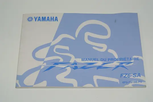 INSTRUCTIEBOEKJE Yamaha FZ6 2004 - 2007 / 2008 - 2009