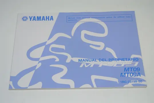 INSTRUCTIEBOEKJE Yamaha MT 09 2013 - 2017